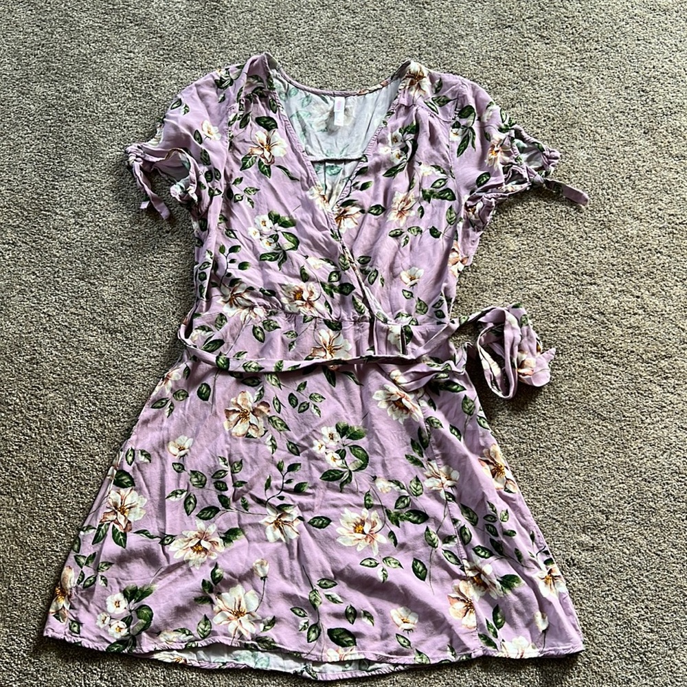 Purple Flower Dress Size Medium